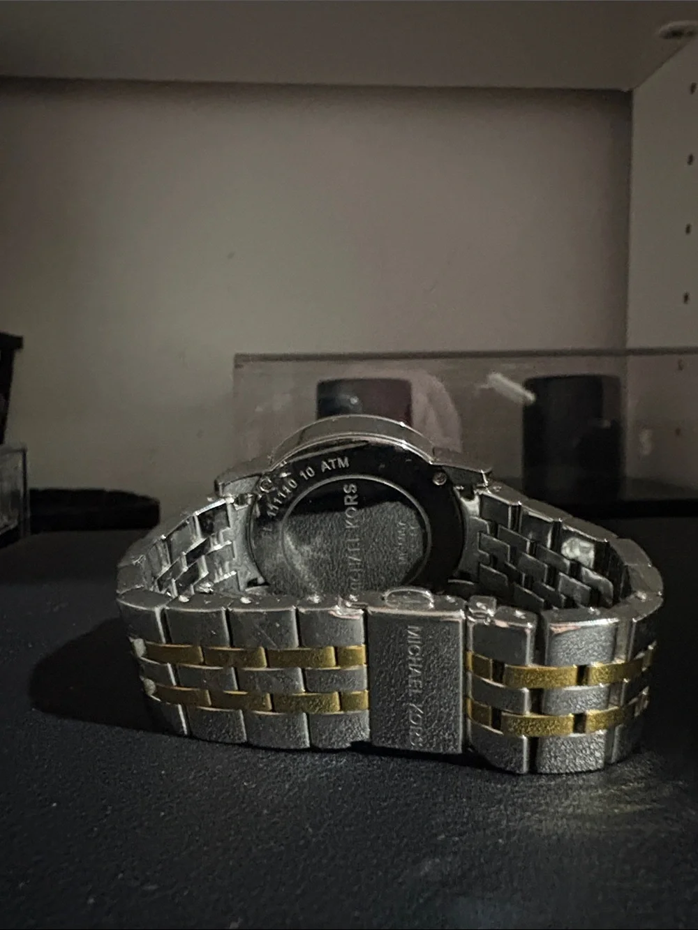 Michael Kors Gold and White Men's Bracelet Watch